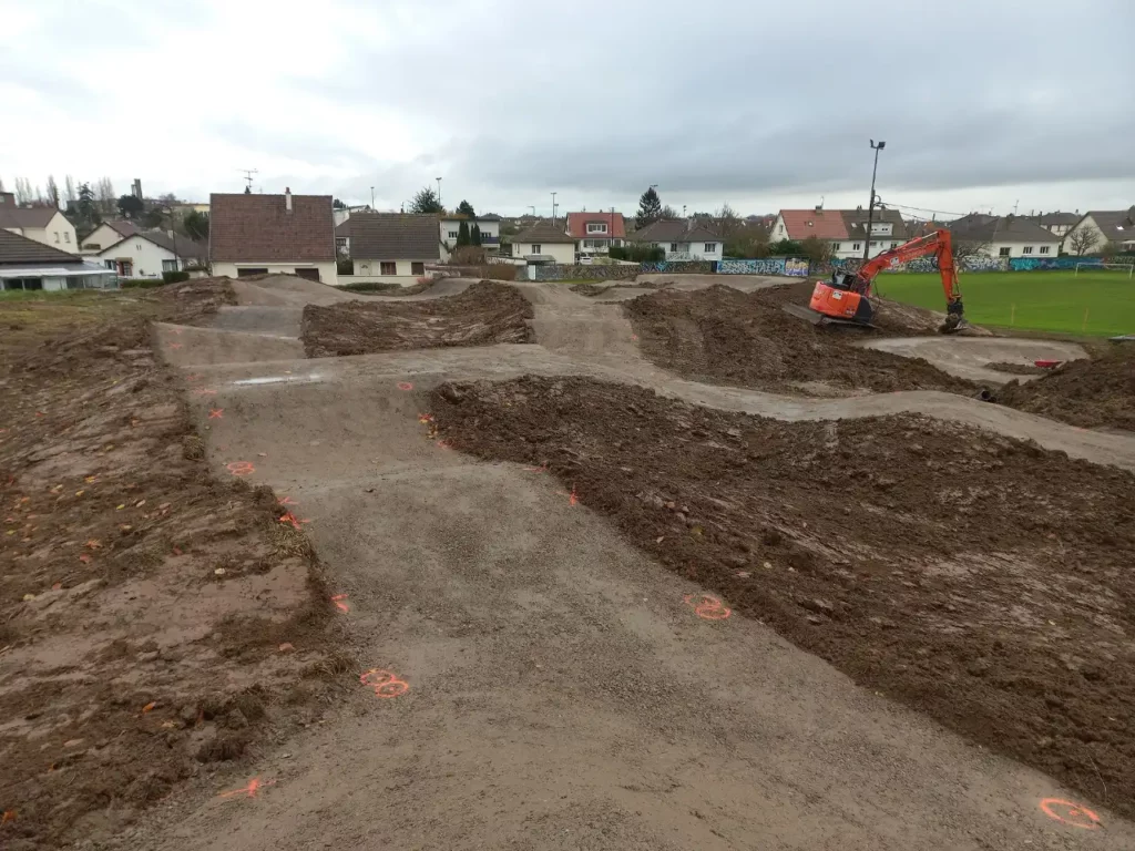 mise en place pumptrack colombelles